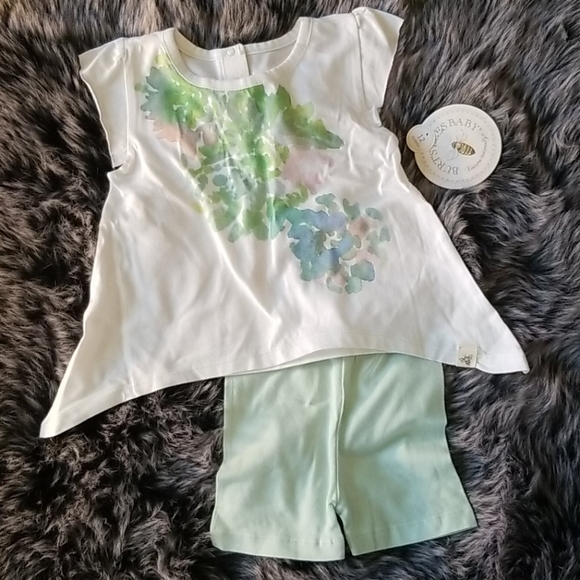 Burt's Bees baby girls outfit 12mo - Picture 1 of 2
